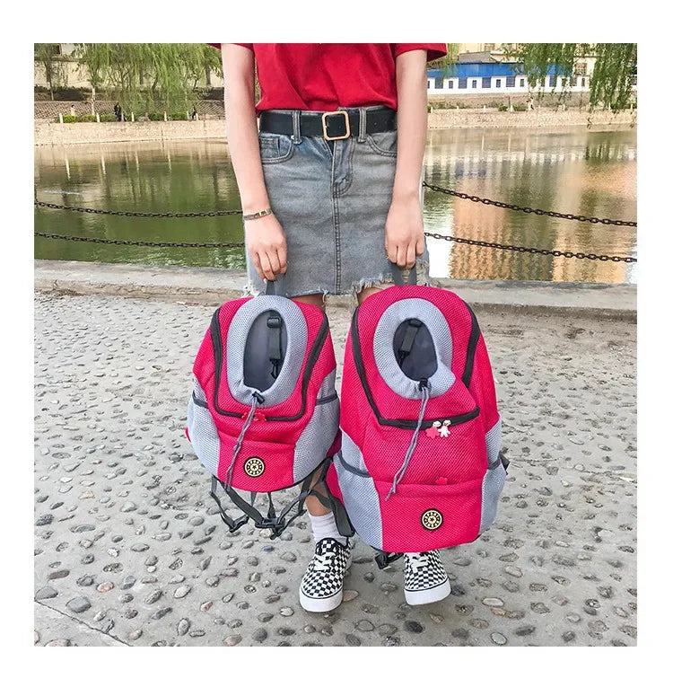Portable Travel Dog Carrier Backpack with Breathable Mesh - Smarsty