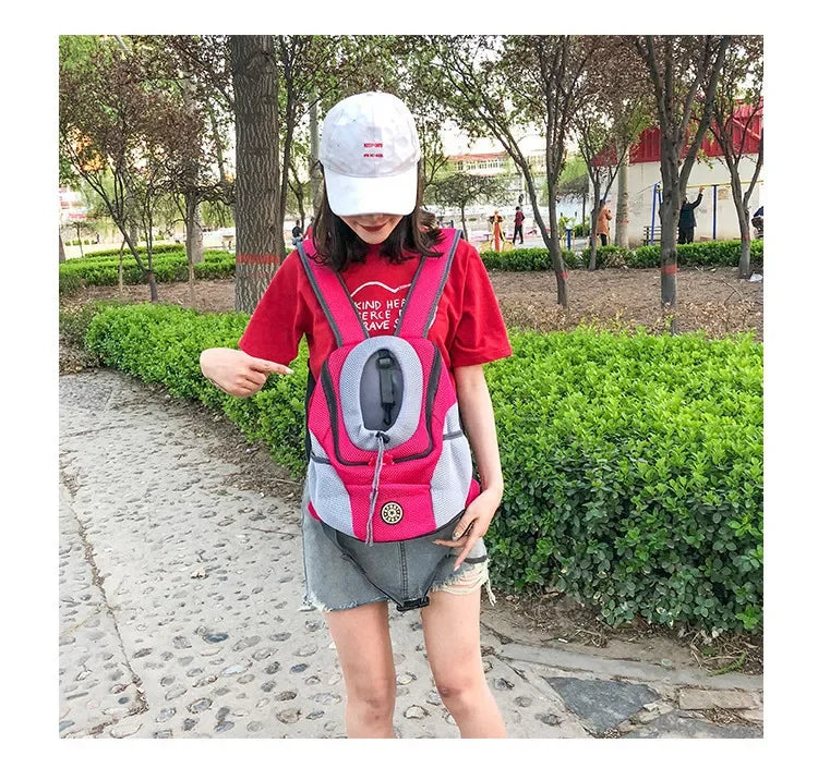 Portable Travel Dog Carrier Backpack with Breathable Mesh - Smarsty