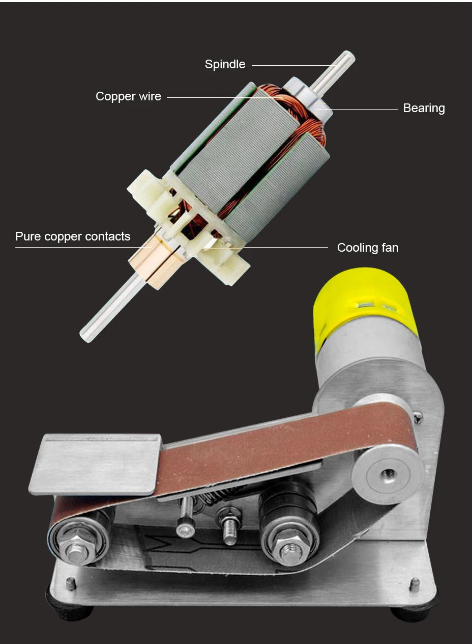 Mini Electric Belt Sander for Efficient Woodworking - Smarsty