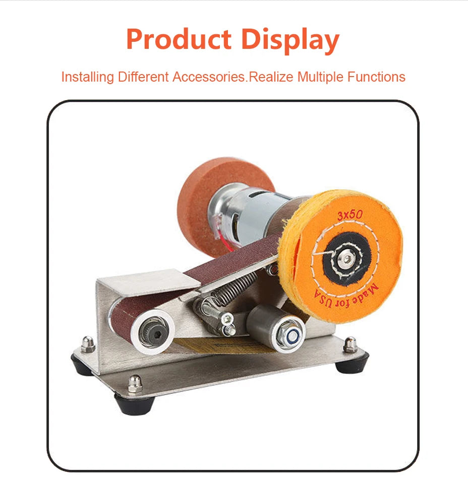 Mini Electric Belt Sander for Efficient Woodworking - Smarsty