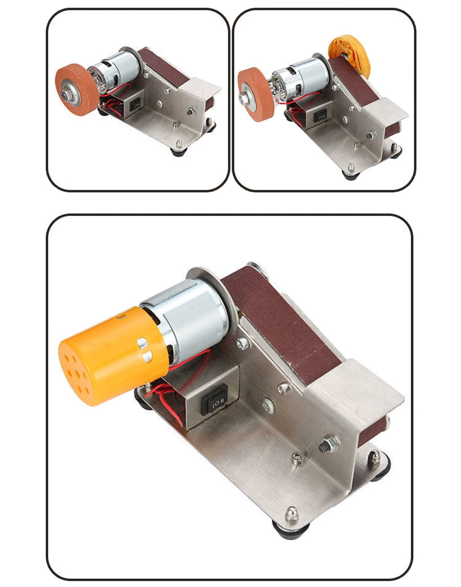 Mini Electric Belt Sander for Efficient Woodworking - Smarsty