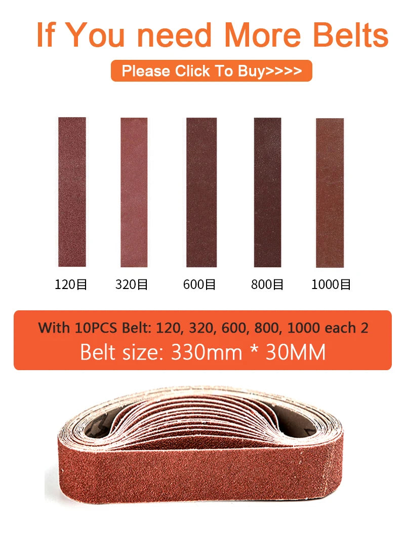Mini Electric Belt Sander for Efficient Woodworking - Smarsty