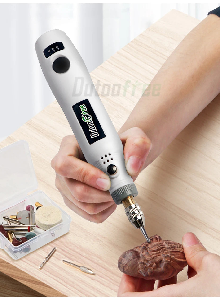 USB Cordless Mini Drill with Variable Speed and Accessories - Smarsty