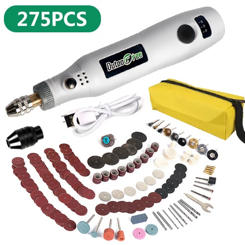 USB Cordless Mini Drill with Variable Speed and Accessories - Smarsty