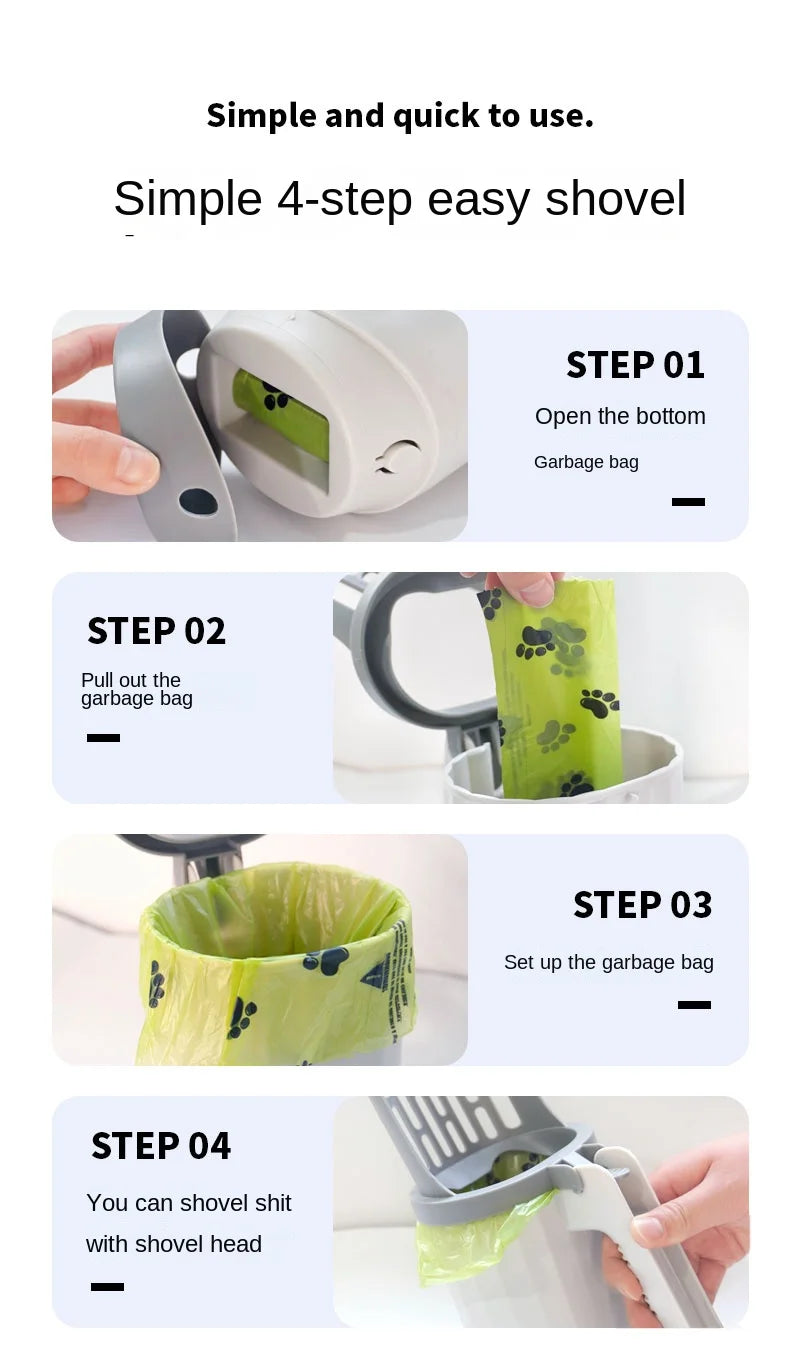 Cat Litter Scoop With Refill Bag For Easy Cleanup - Smarsty