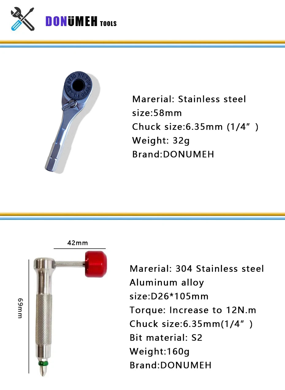 1/4 Inch Ratchet Wrench with Insulated Handle - Smarsty