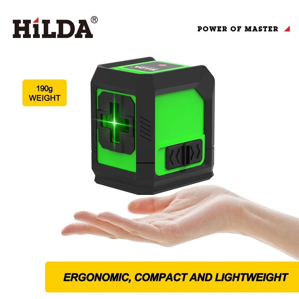 HILDA Green Laser Level with Magnetic Support and Precision - Smarsty