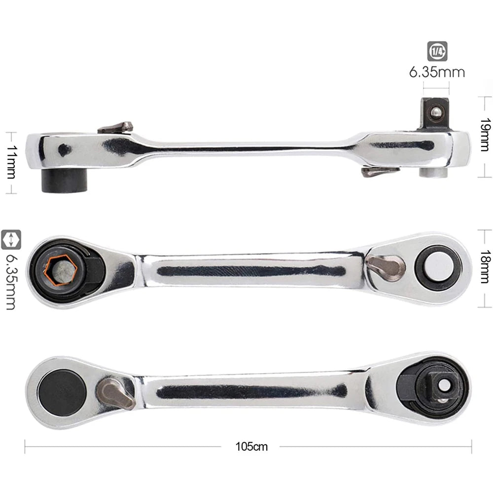 Mini Ratchet Wrench Double Ended for Fast Repairs - Smarsty