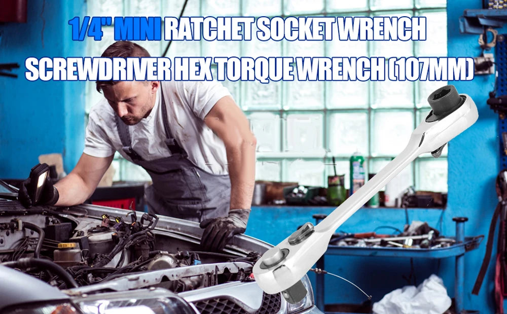Mini Ratchet Wrench Double Ended for Fast Repairs - Smarsty