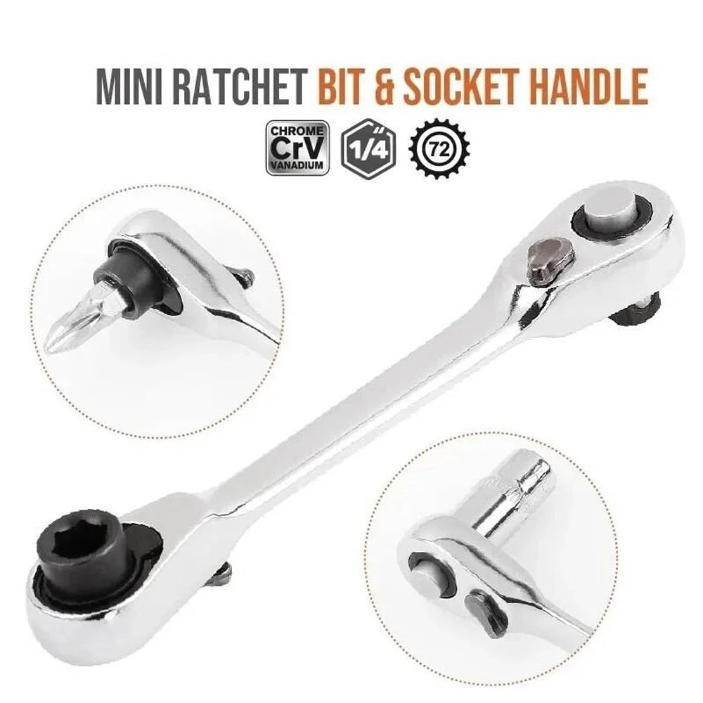 Mini Ratchet Wrench Double Ended for Fast Repairs - Smarsty