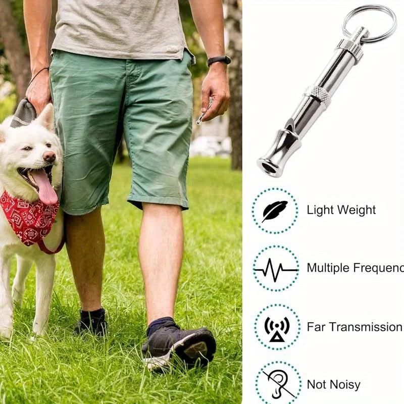 Adjustable Dog Whistle for Bark Control with Keychain - Smarsty
