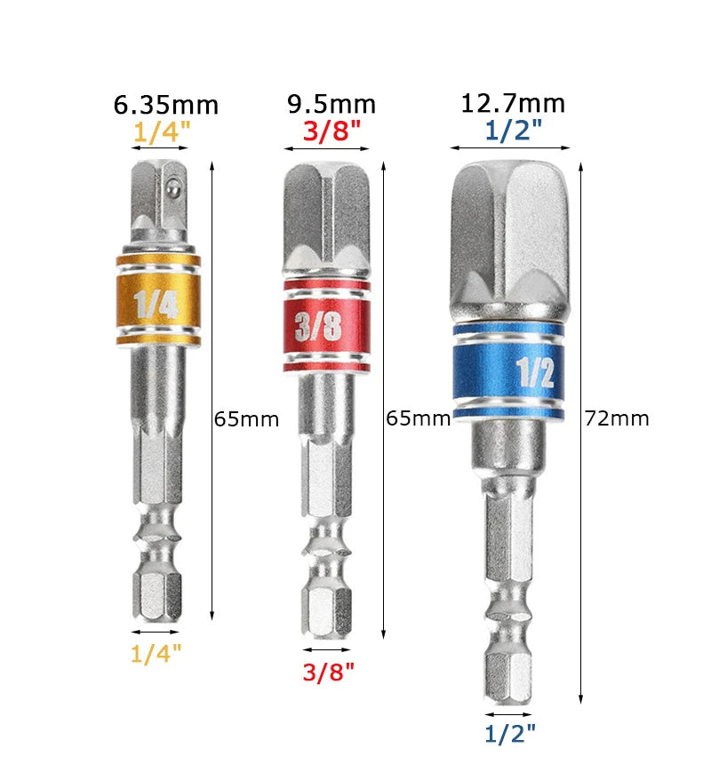 3pcs Quick Release Screwdriver Bit Holder Set - Smarsty