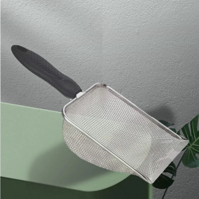 Stainless Steel Cat Litter Scoop with Plastic Handle - Smarsty