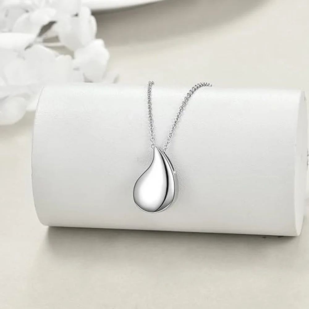 Cremation Jewelry Teardrop Urn Necklace for Ashes - Smarsty
