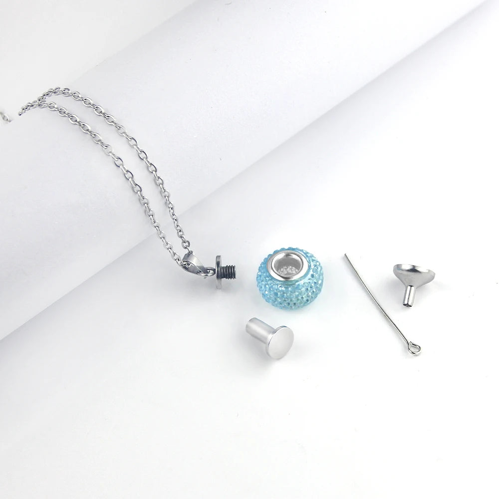 Cremation Jewelry Urn Necklace for Ashes Keepsake - Smarsty