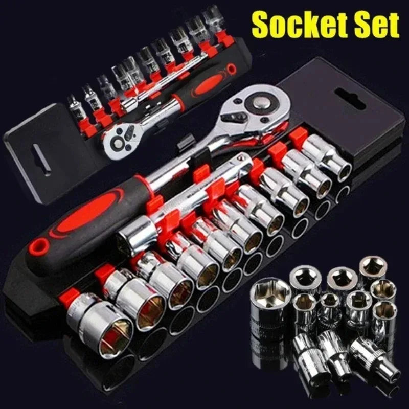 Durable 1/4 Inch Ratchet Socket Wrench Set - Smarsty