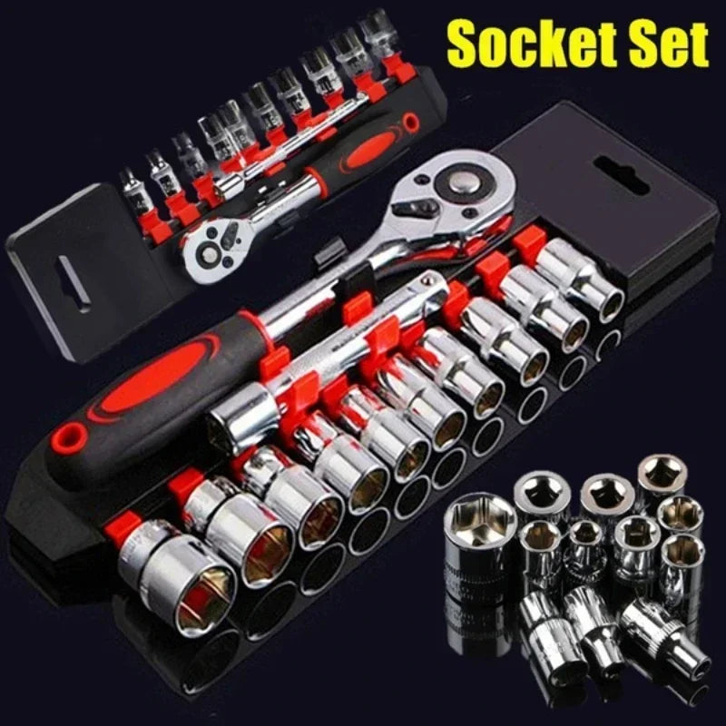 Durable 1/4 Inch Ratchet Socket Wrench Set - Smarsty
