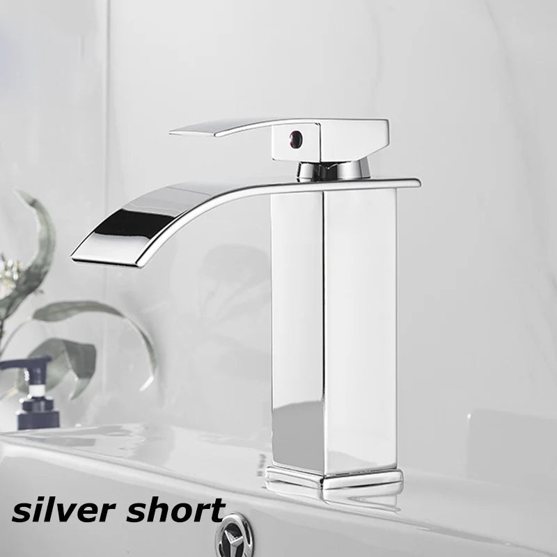Stainless Steel Waterfall Basin Faucet with Dual Control - Smarsty