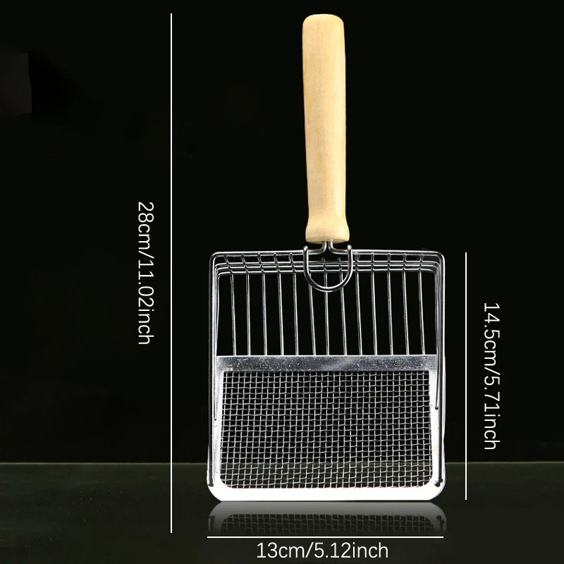 Stainless Steel Cat Litter Scoop With Ergonomic Handle - Smarsty