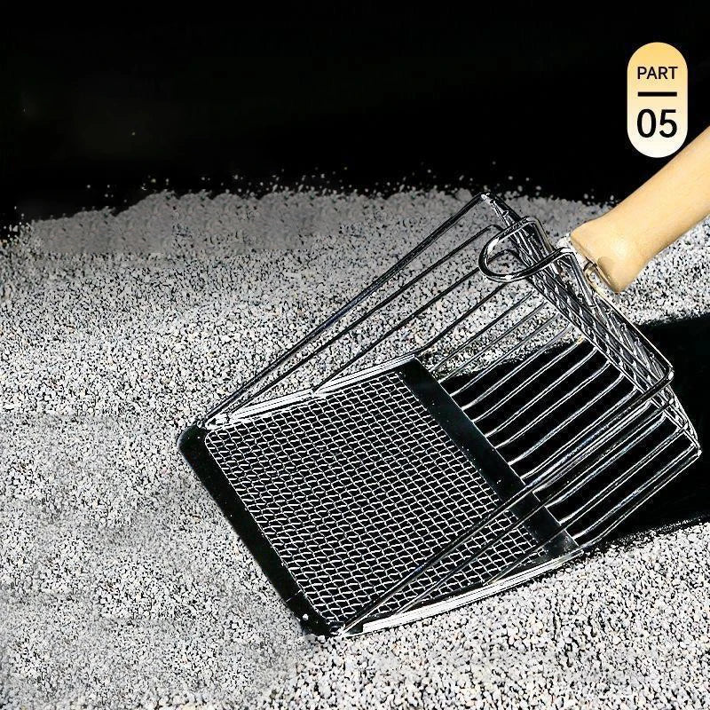 Stainless Steel Cat Litter Scoop With Ergonomic Handle - Smarsty