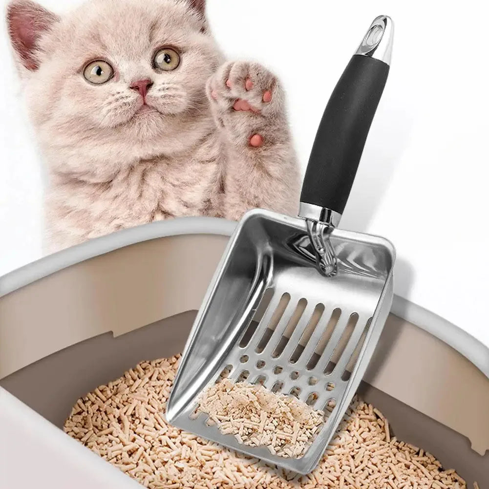Stainless Steel Cat Litter Scoop with Long Handle - Smarsty