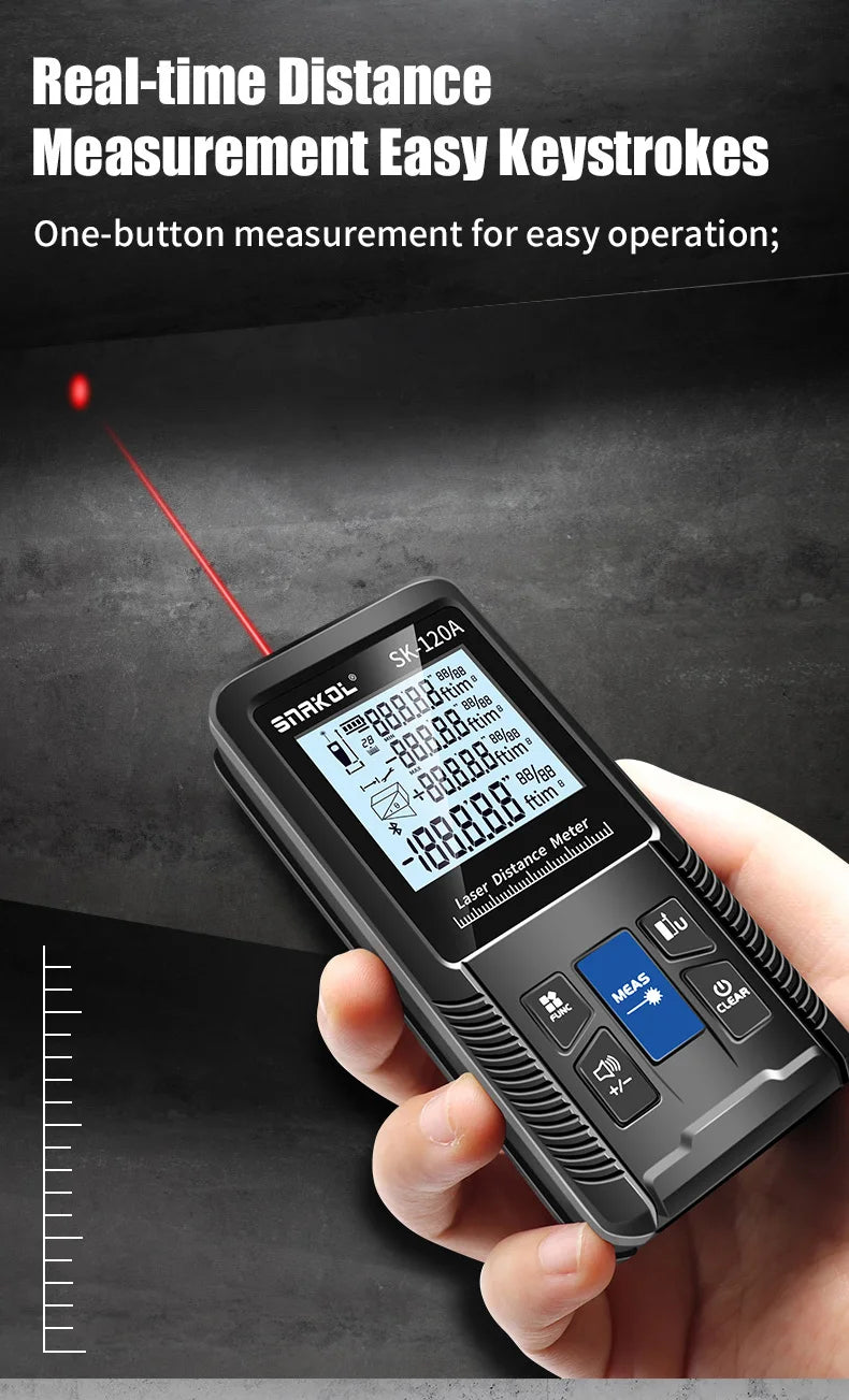 Snakol Laser Distance Meter with Rechargeable Battery - Smarsty