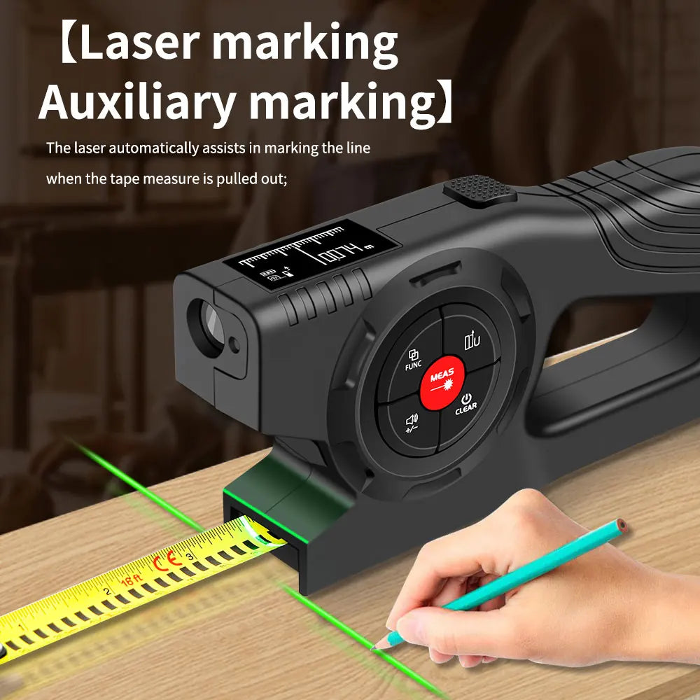3 in 1 Laser Rangefinder with Backlight LCD Display - Smarsty