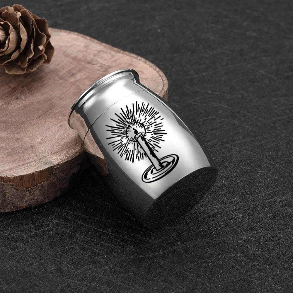 Mini Urns for Ashes with Elegant Candle Carving - Smarsty