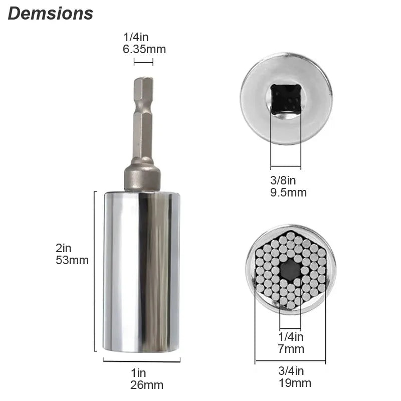 Universal Socket Wrench Set for Easy Home Repairs - Smarsty