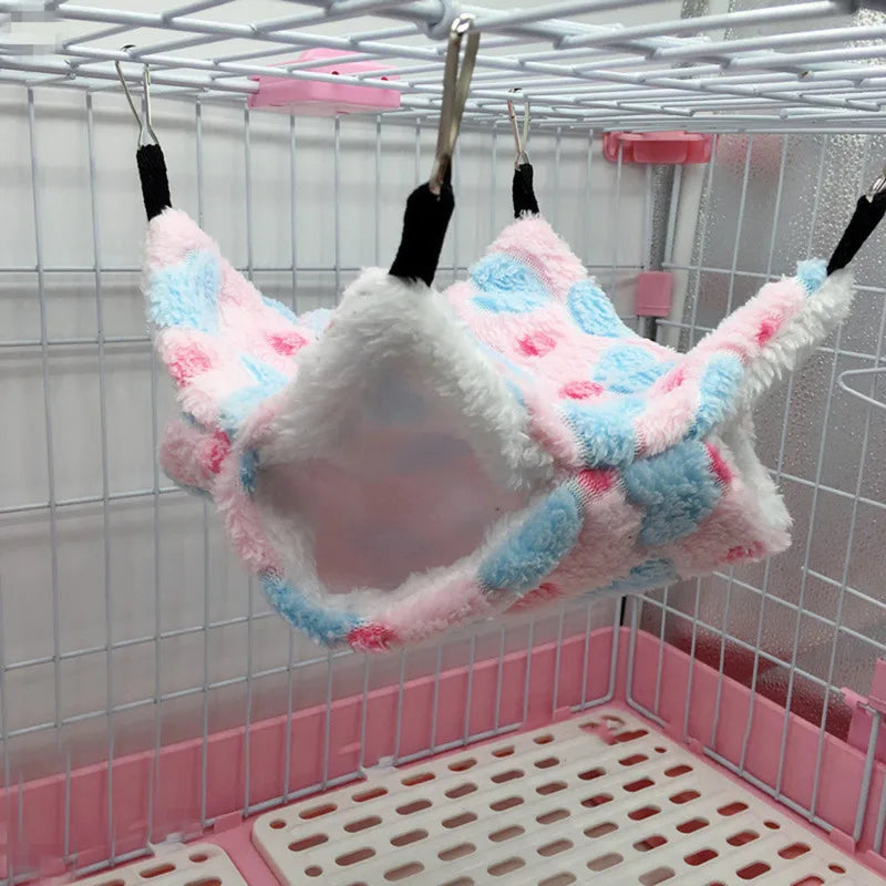 Cozy Fleece Hamster Hideout Bed for Small Pets - Smarsty