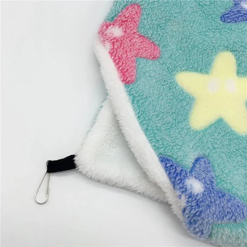 Cozy Fleece Hamster Hideout Bed for Small Pets - Smarsty