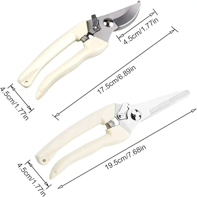 Stainless Steel Pruning Scissors for Effortless Garden Cutting - Smarsty