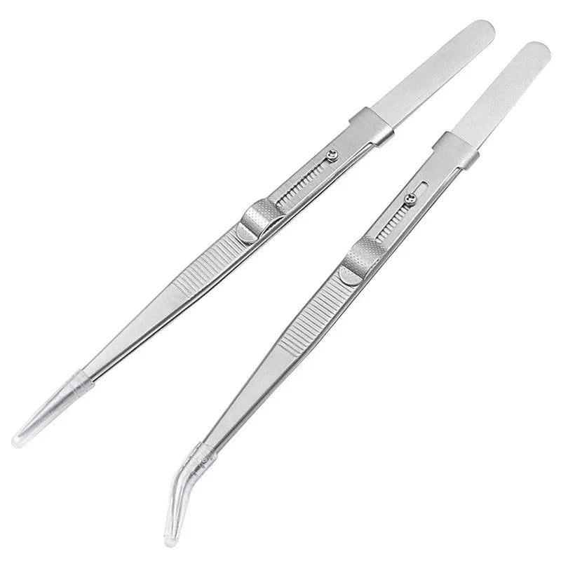 Stainless Steel Adjustable Antistatic Tweezers for Precision Tooling - Smarsty