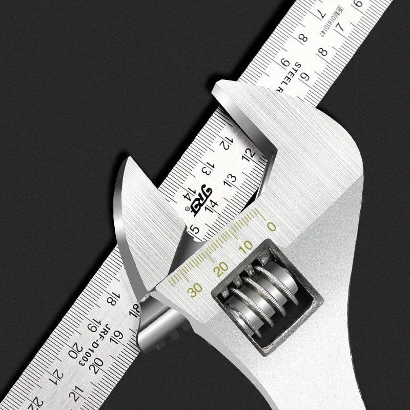 Heavy-Duty Adjustable Wrench for Automotive and Bathroom Repairs - Smarsty