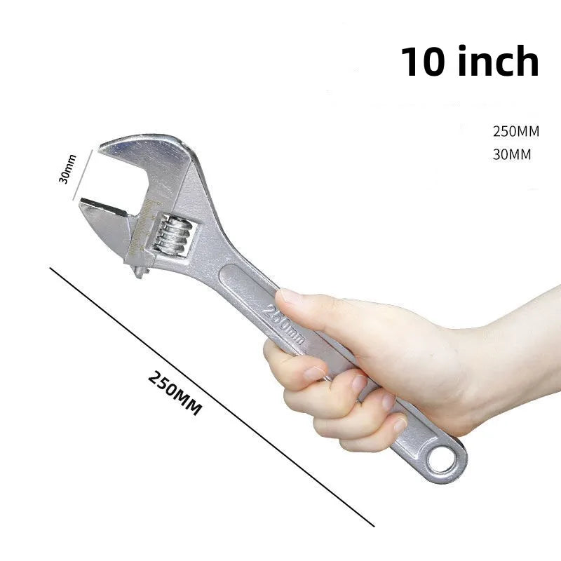 Heavy-Duty Adjustable Wrench for Automotive and Bathroom Repairs - Smarsty