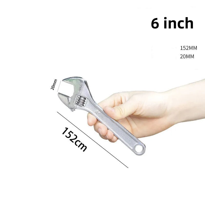 Heavy-Duty Adjustable Wrench for Automotive and Bathroom Repairs - Smarsty