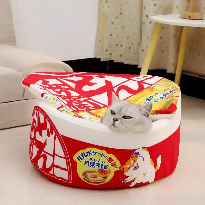 Cozy Instant Noodle Pet Bed for Dogs and Cats - Smarsty