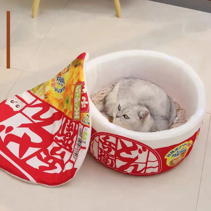 Cozy Instant Noodle Pet Bed for Dogs and Cats - Smarsty