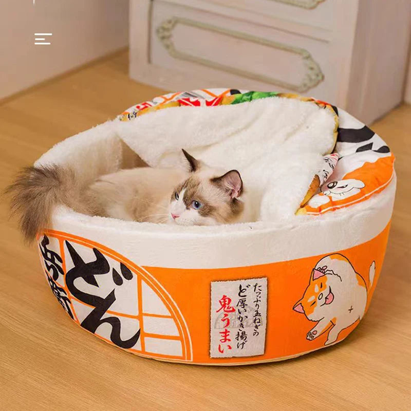 Cozy Instant Noodle Pet Bed for Dogs and Cats - Smarsty