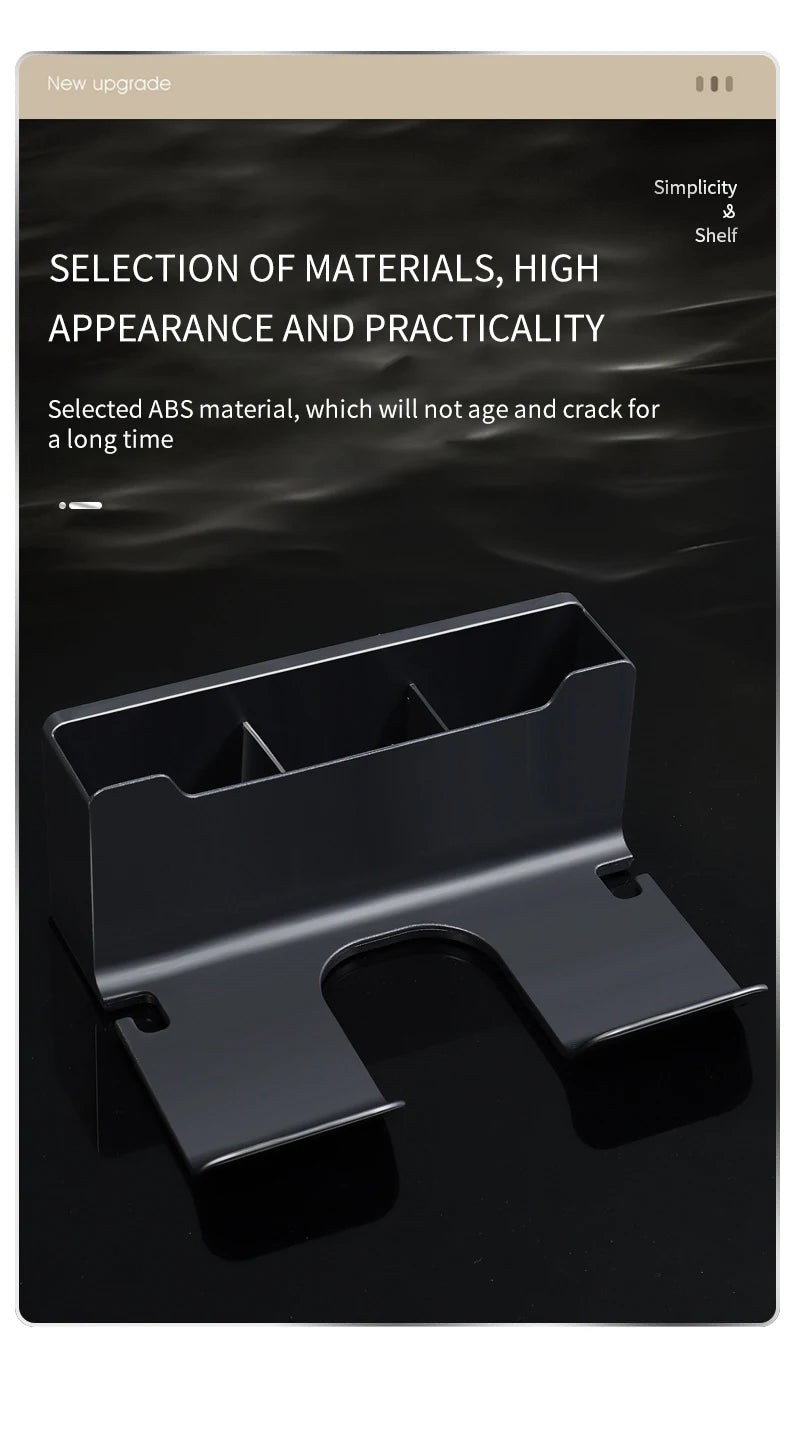 Wall Mounted Hair Dryer Holder Organizer for Bathroom - Smarsty