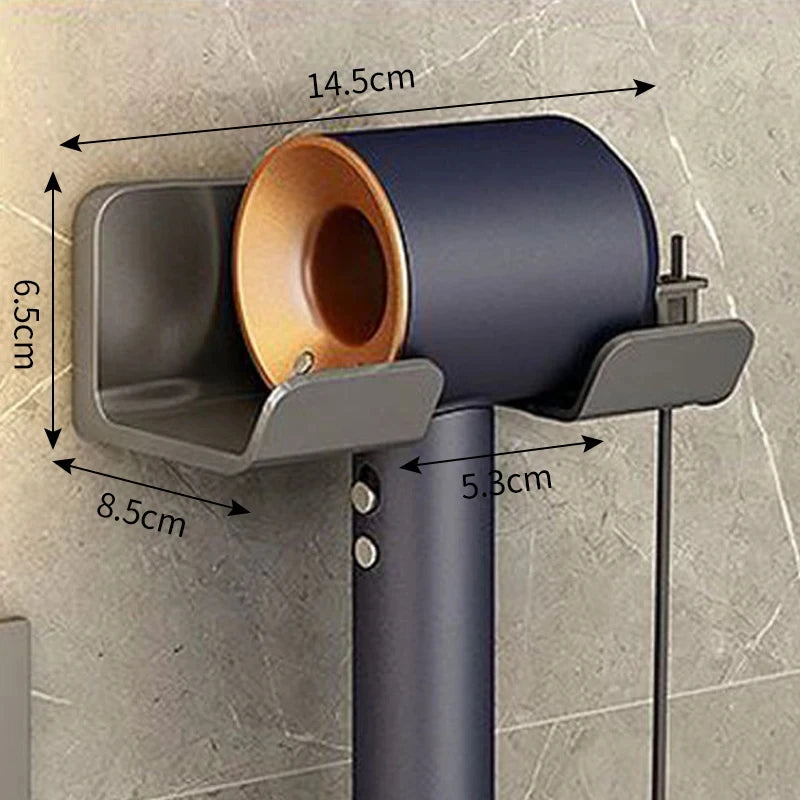 Wall Mounted Hair Dryer Holder Organizer for Bathroom - Smarsty