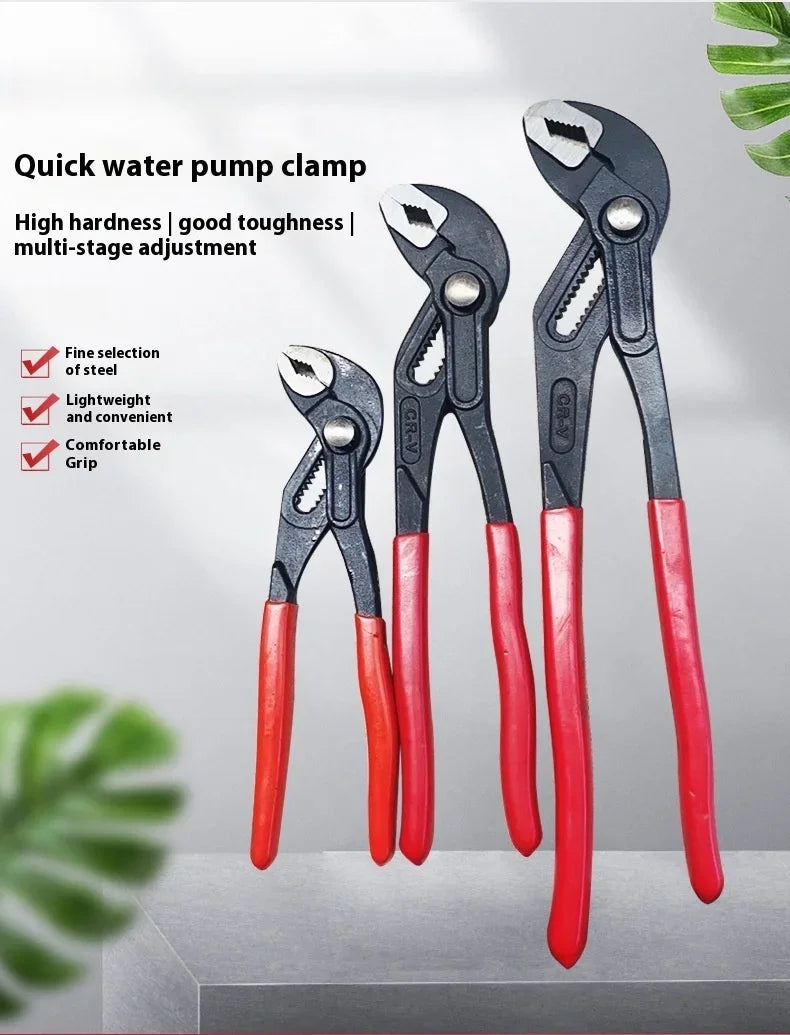 Adjustable Water Pump Pliers for Quick Plumbing Solutions - Smarsty