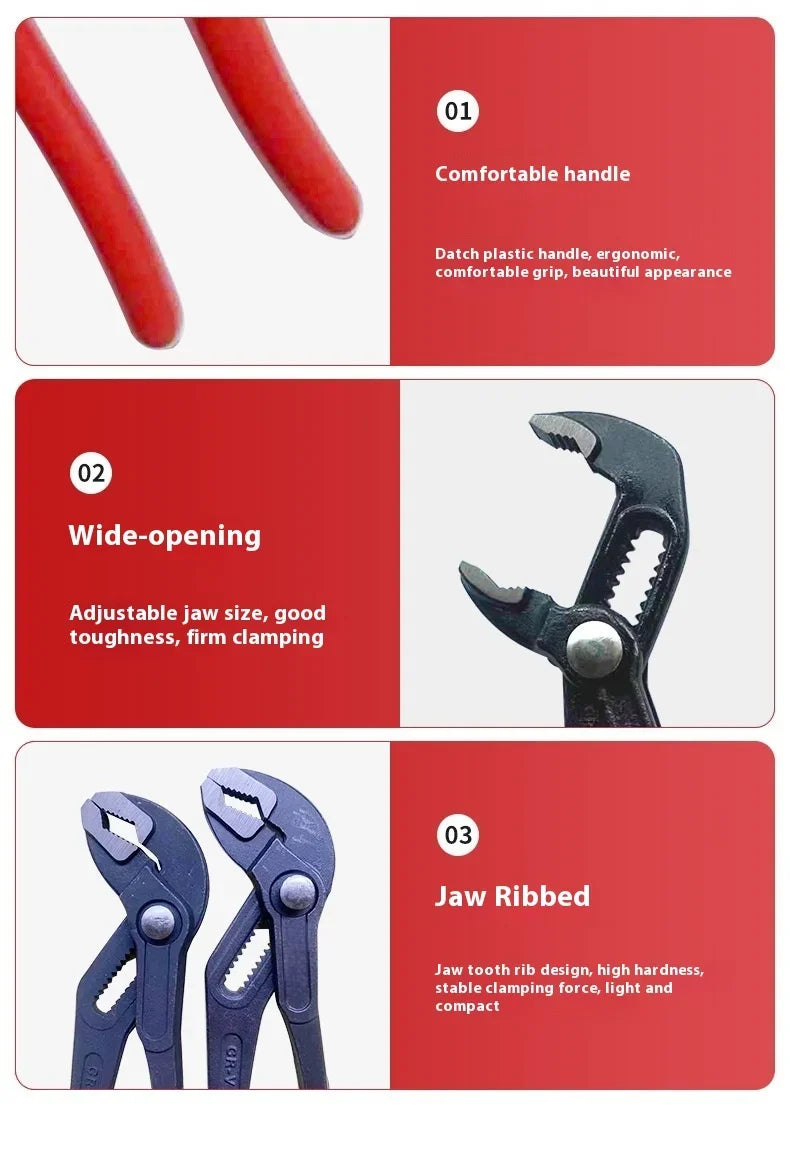 Adjustable Water Pump Pliers for Quick Plumbing Solutions - Smarsty