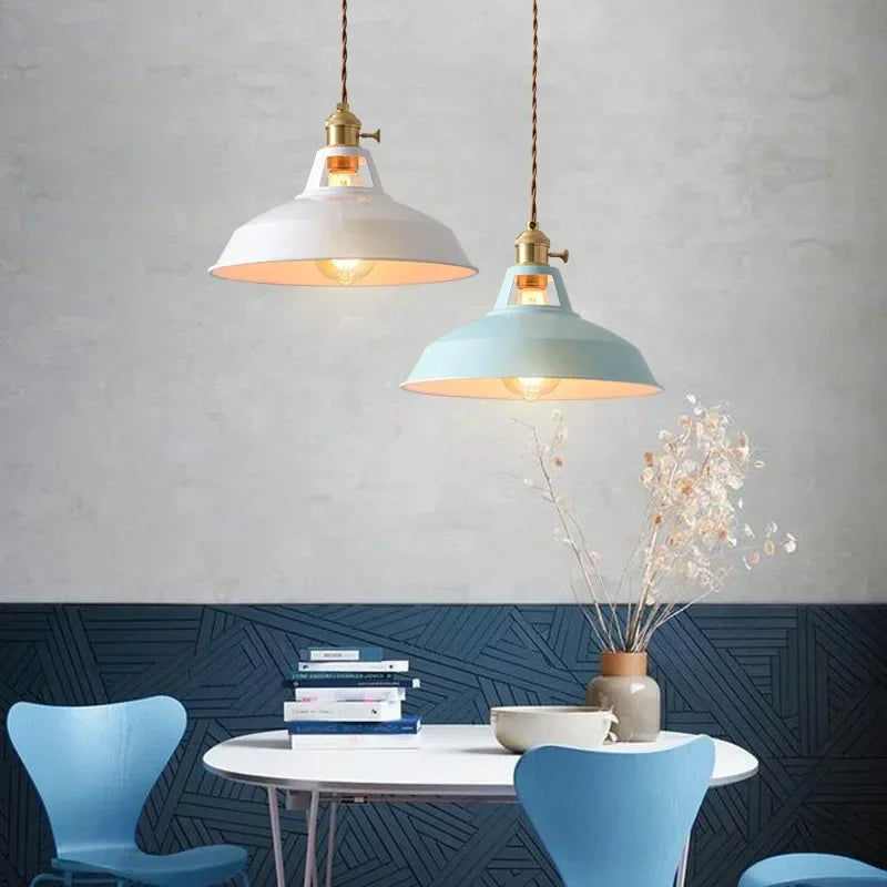 Colorful Retro Industrial Pendant Lights for Home Decor - Smarsty