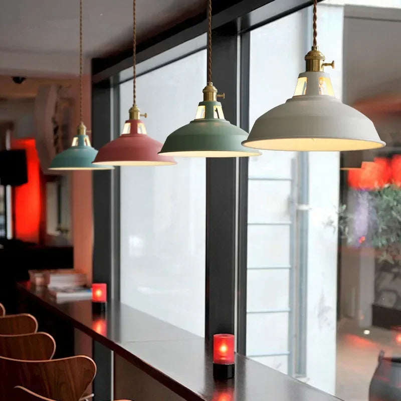 Colorful Retro Industrial Pendant Lights for Home Decor - Smarsty