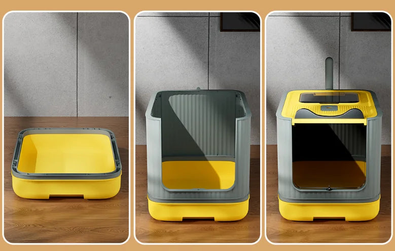 Pet UV Cat Litter Box With Disinfecting Feature - Smarsty
