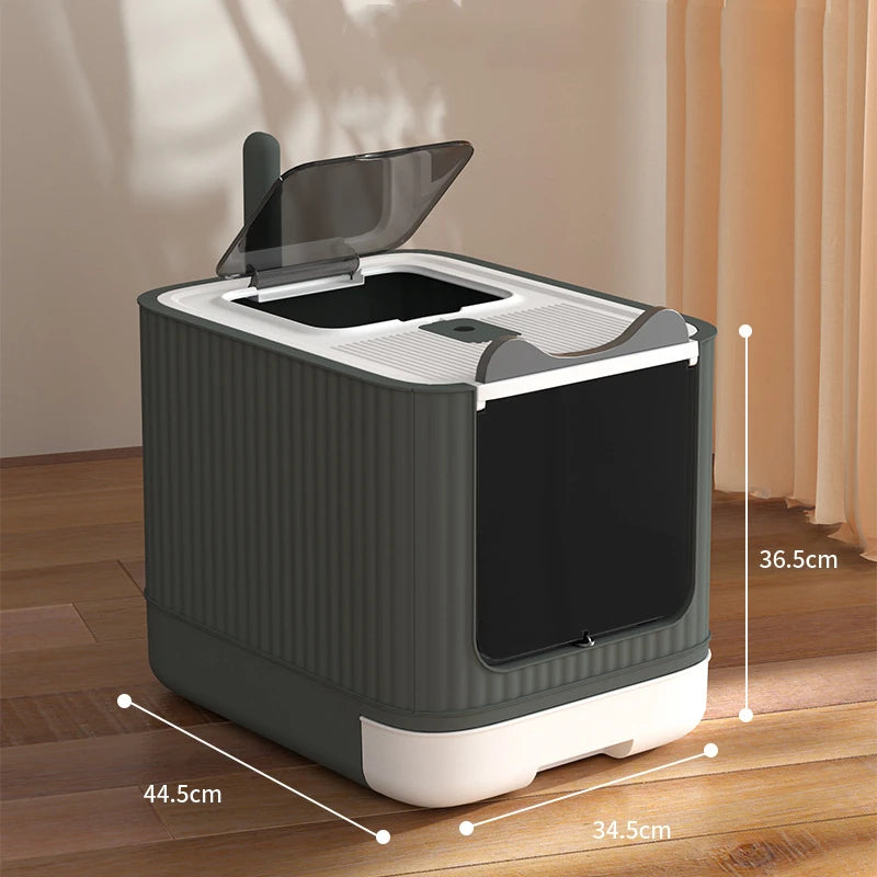 Pet UV Cat Litter Box With Disinfecting Feature - Smarsty