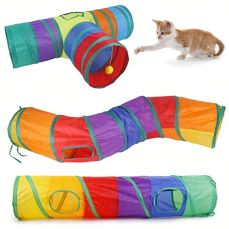 Foldable Cat Tunnel with Breathable Design for Indoor Play - Smarsty