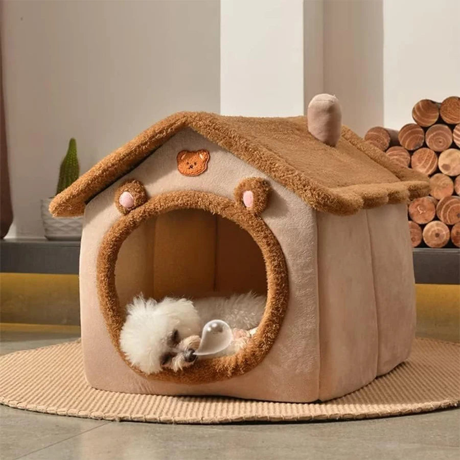 Foldable Washable Pet House for Small Cats and Dogs - Smarsty