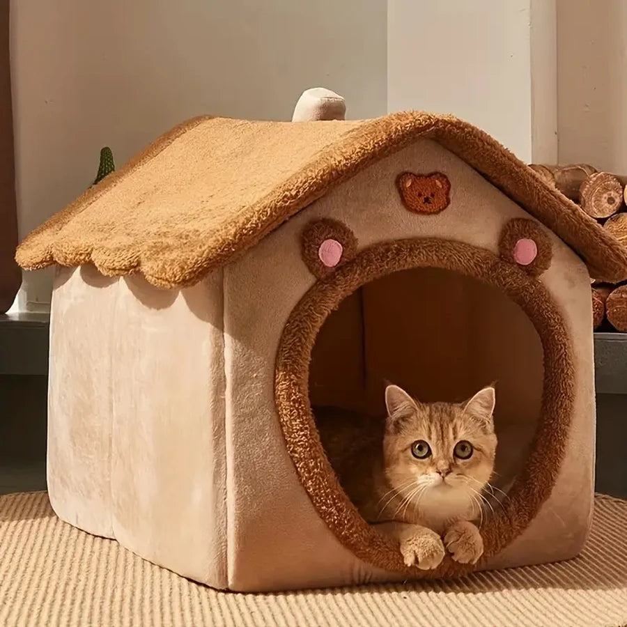Foldable Pet House for Cats and Small Dogs - Smarsty